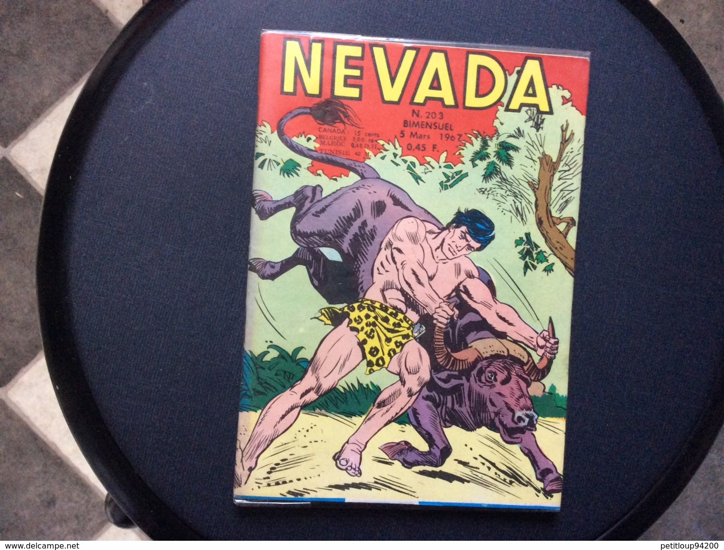 BANDE DESSINEE  NEVADA  No 203   Annee 1967  (SOUS EMBALLAGE PLASTIQUE) - Nevada