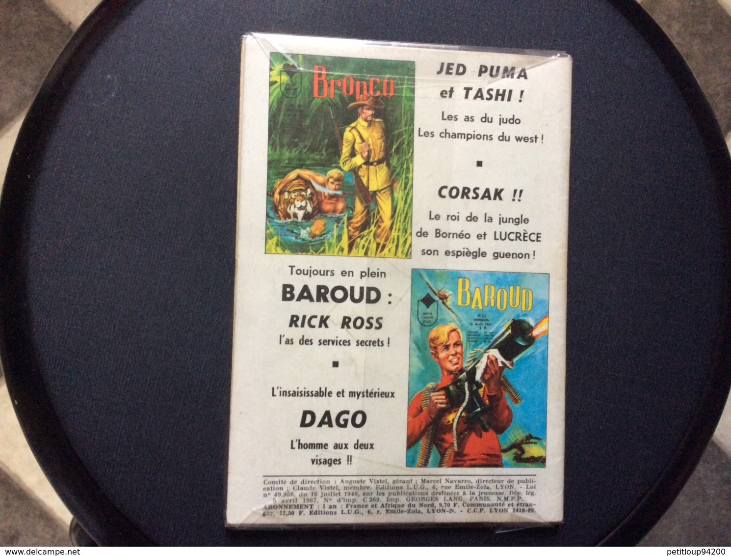 BANDE DESSINEE  NEVADA  No 205  Annee 1967  (SOUS EMBALLAGE PLASTIQUE) - Nevada