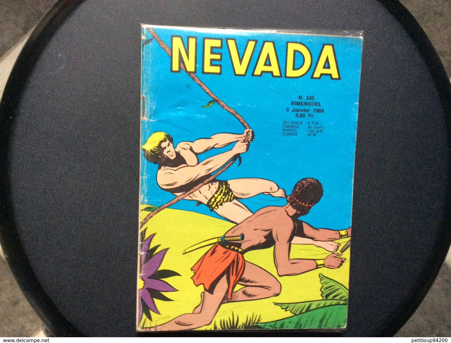 BANDE DESSINEE  NEVADA  No 245  Annee 1969  (SOUS EMBALLAGE PLASTIQUE) - Nevada