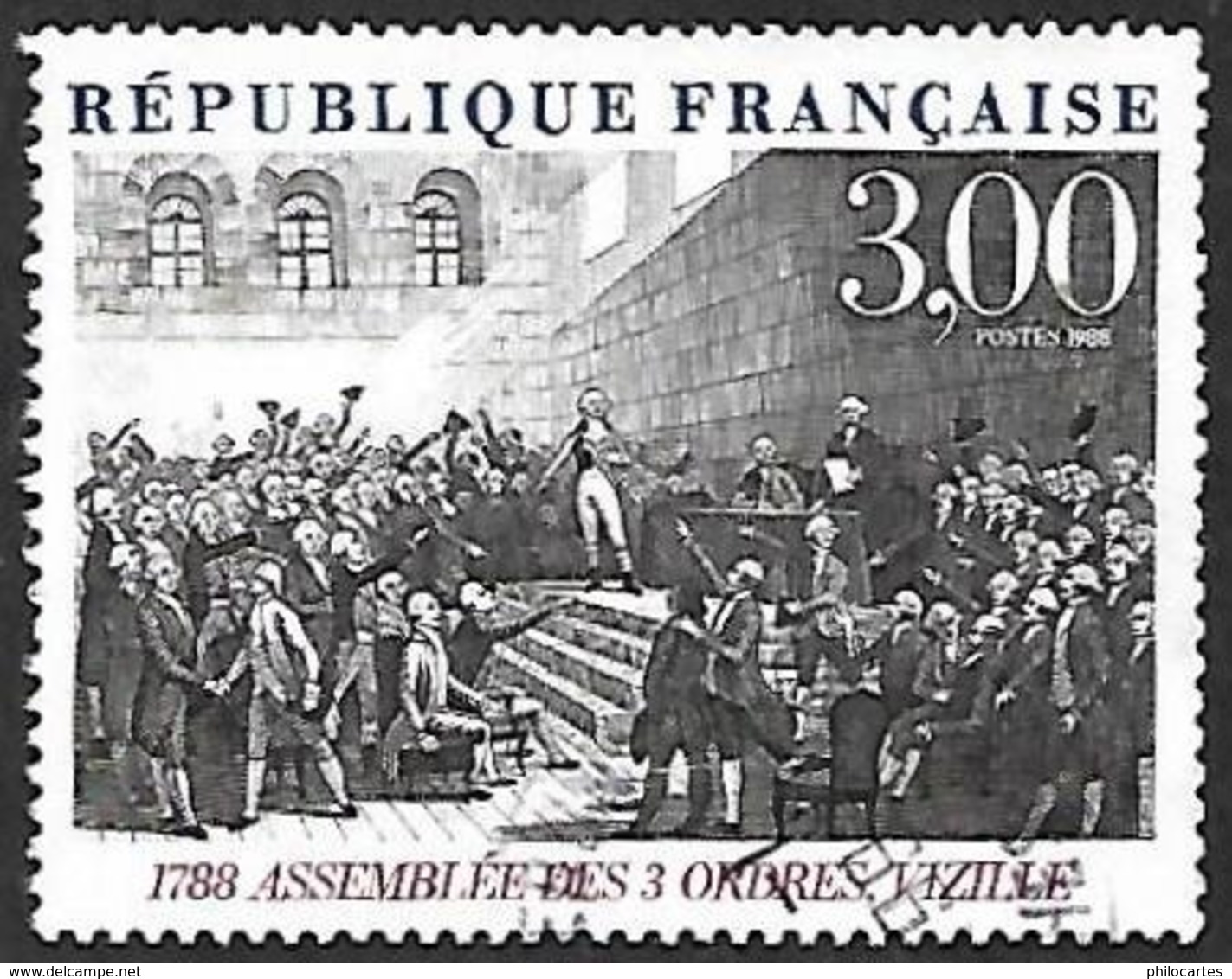 FRANCE   1989  -  Y&T  2537 -  Assemblée Des Trois Ordres    - Oblitéré - Used Stamps