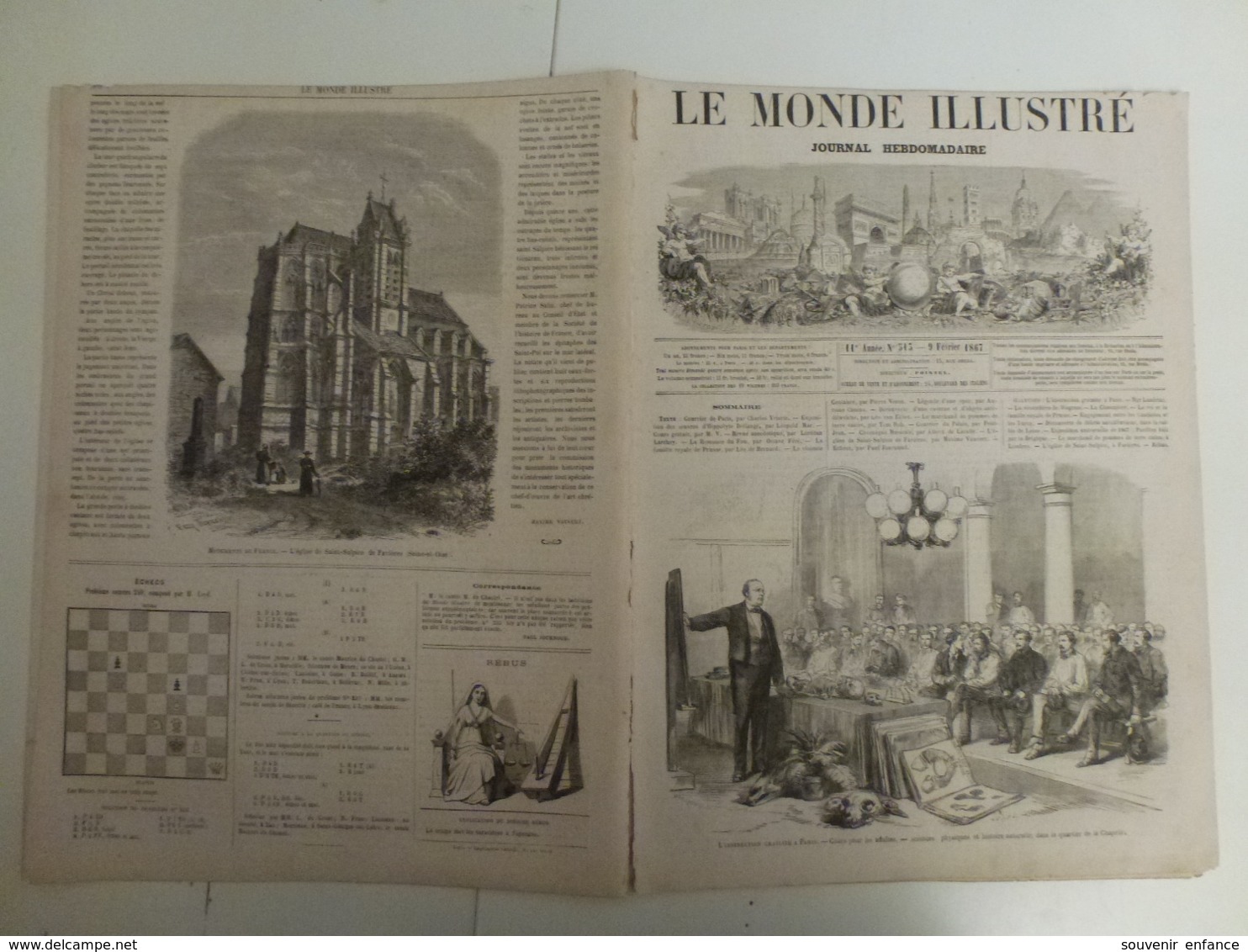 Le Monde Illustré 9 Février 1867 513 Paris Instruction Gratuite Famille Royale De Prusse Ile De Candie Insurrection - Tijdschriften - Voor 1900