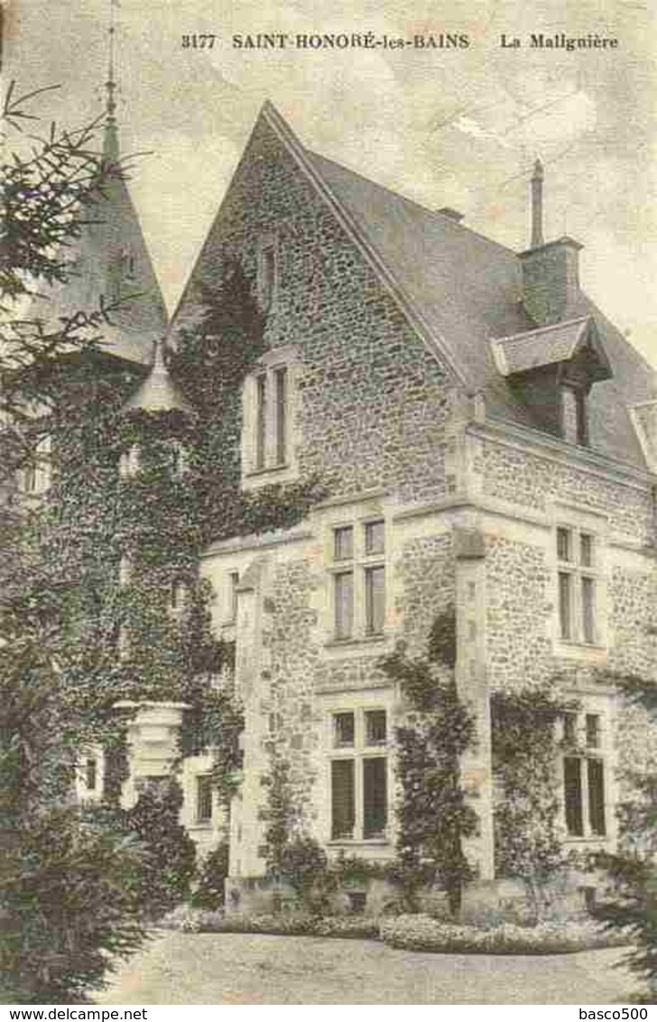 1917 SAINT HONORE LES BAINS - Vue Peu Courante Sur La MALIGNIERE - Autres & Non Classés