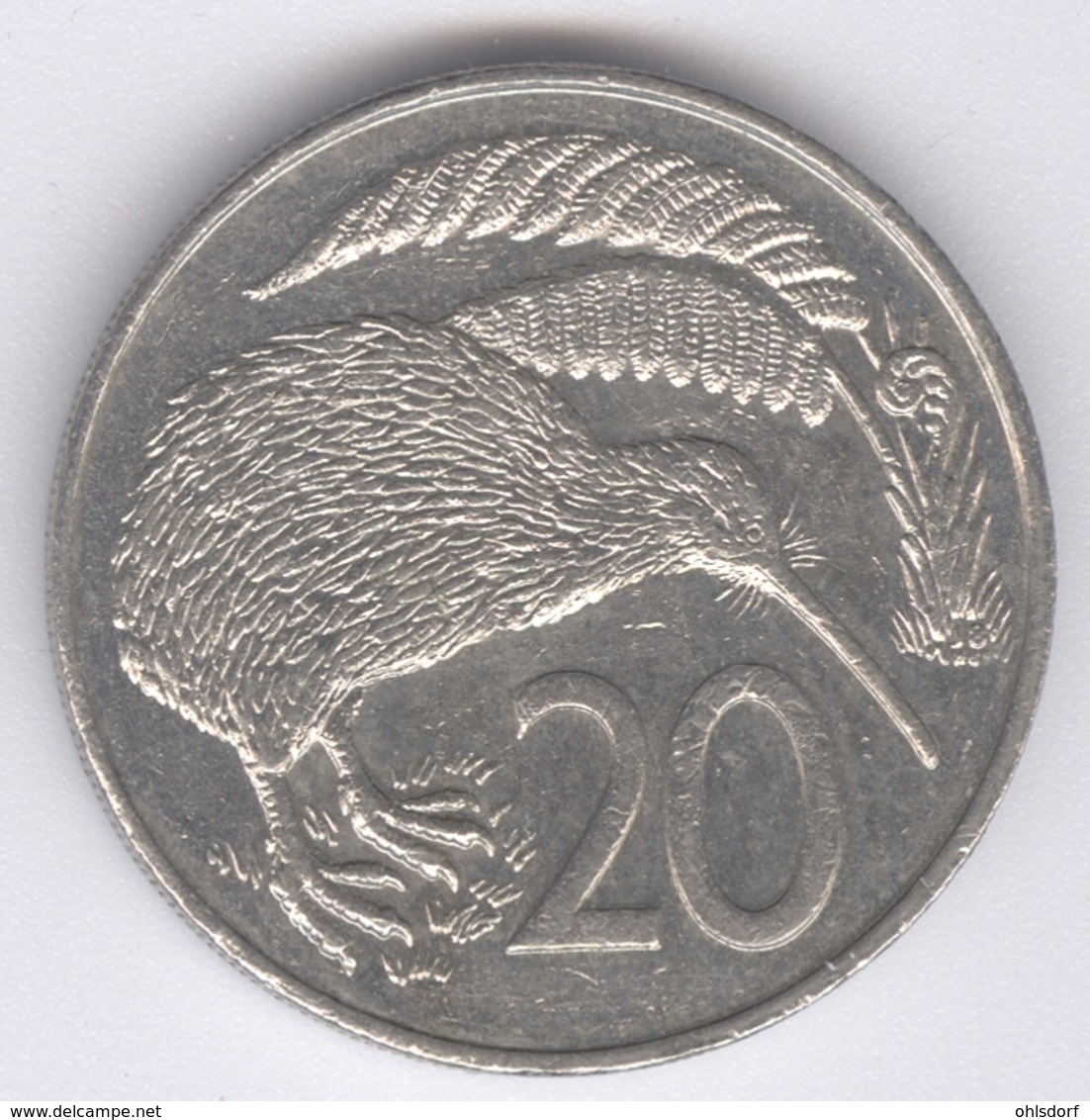 NEW ZEALAND 1988: 20 Cents, KM 62 - Nueva Zelanda