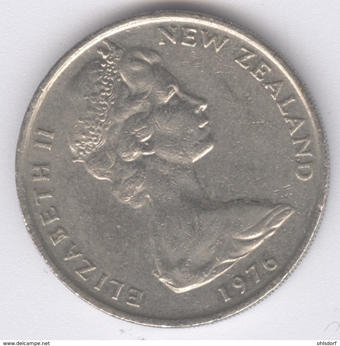 NEW ZEALAND 1976: 20 Cents, KM 36 - New Zealand