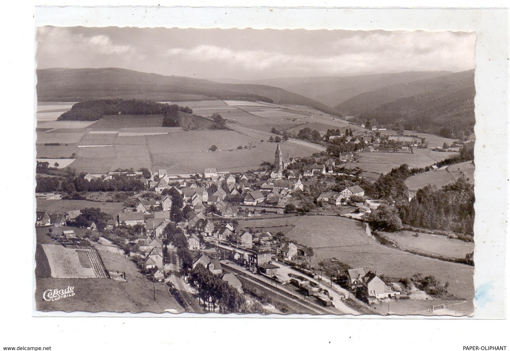 5948 SCHMALLENBERG - FLECKENBERG, Luftaufnahme, 196... - Schmallenberg