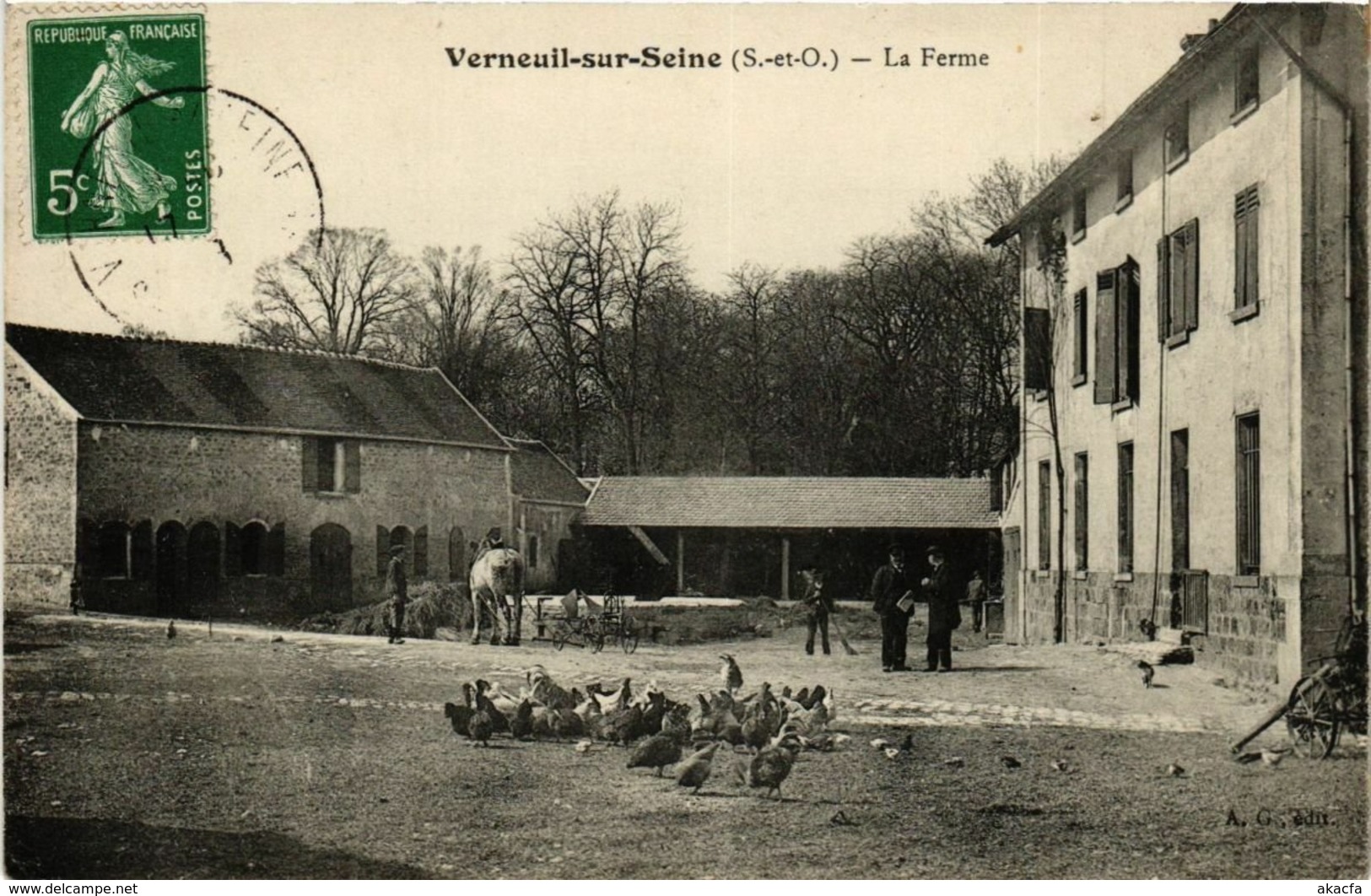 CPA VERNEUIL-sur-SEINE - La Ferme (246369) - Verneuil Sur Seine