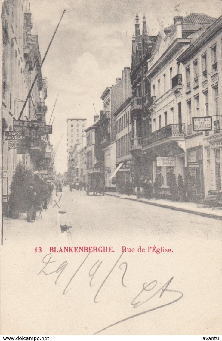 BLANKENBERGE / KERKSTRAAT / 1902 - Blankenberge