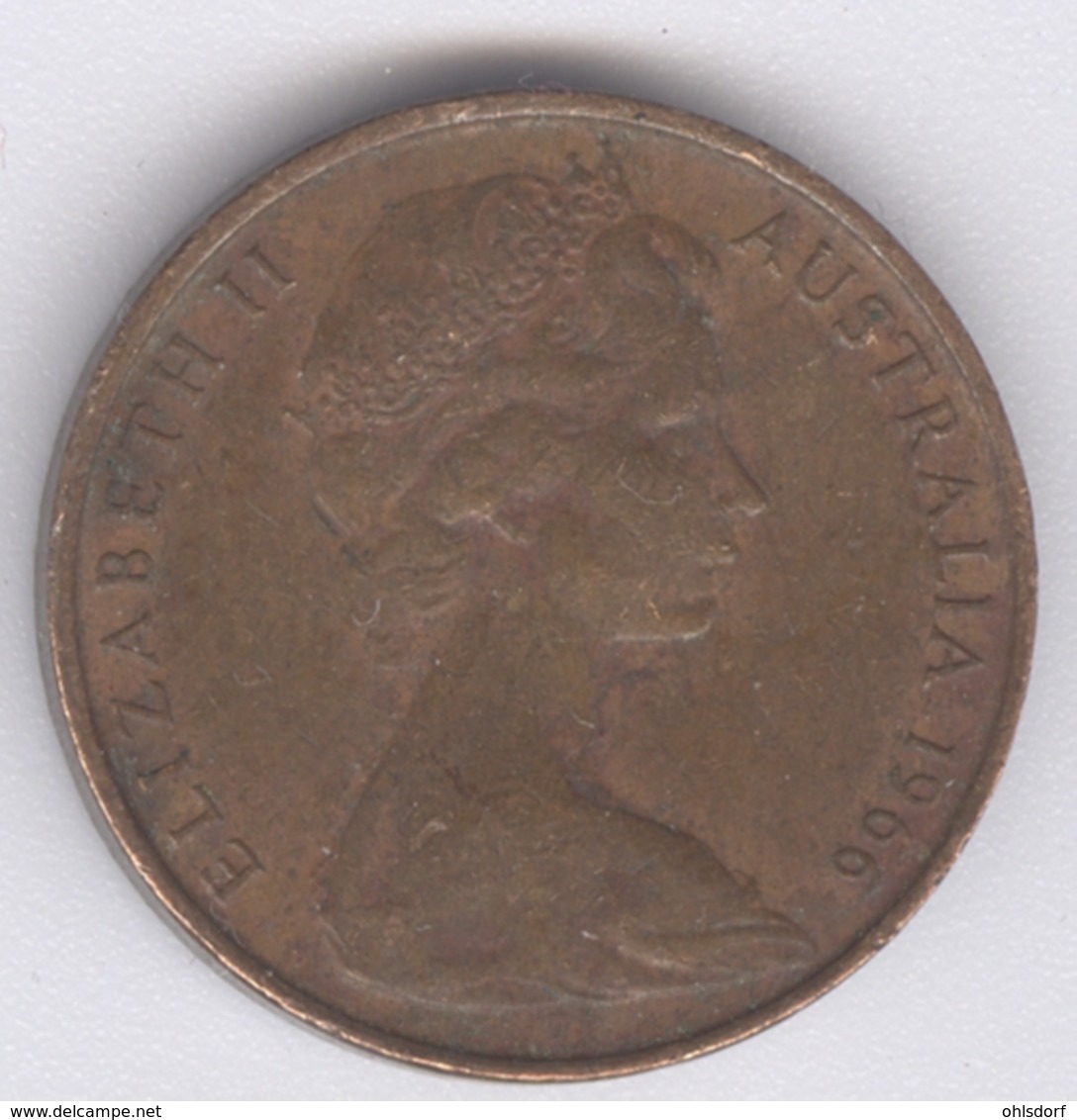 AUSTRALIA 1966: 1 Cent, KM 62, F - 2 Cents