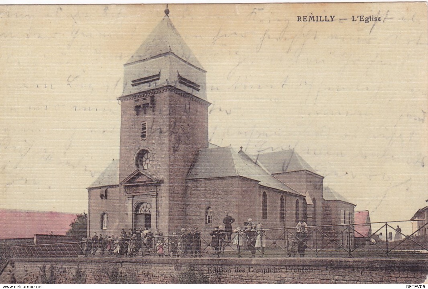 ( 08 ) - Remilly Eglise COULEUR 01/09/1914 !!!  Carte Allemande 1°  Guerre - Sonstige & Ohne Zuordnung