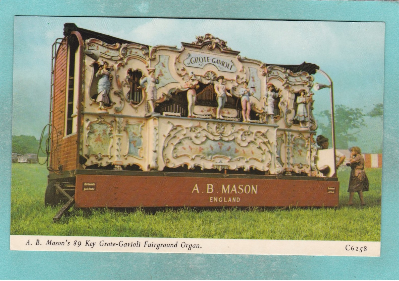 Small Post Card Of Transport,A.B. Mason`s 89 Key Grote-Gavioli Fairground Organ,N90. - Autres & Non Classés