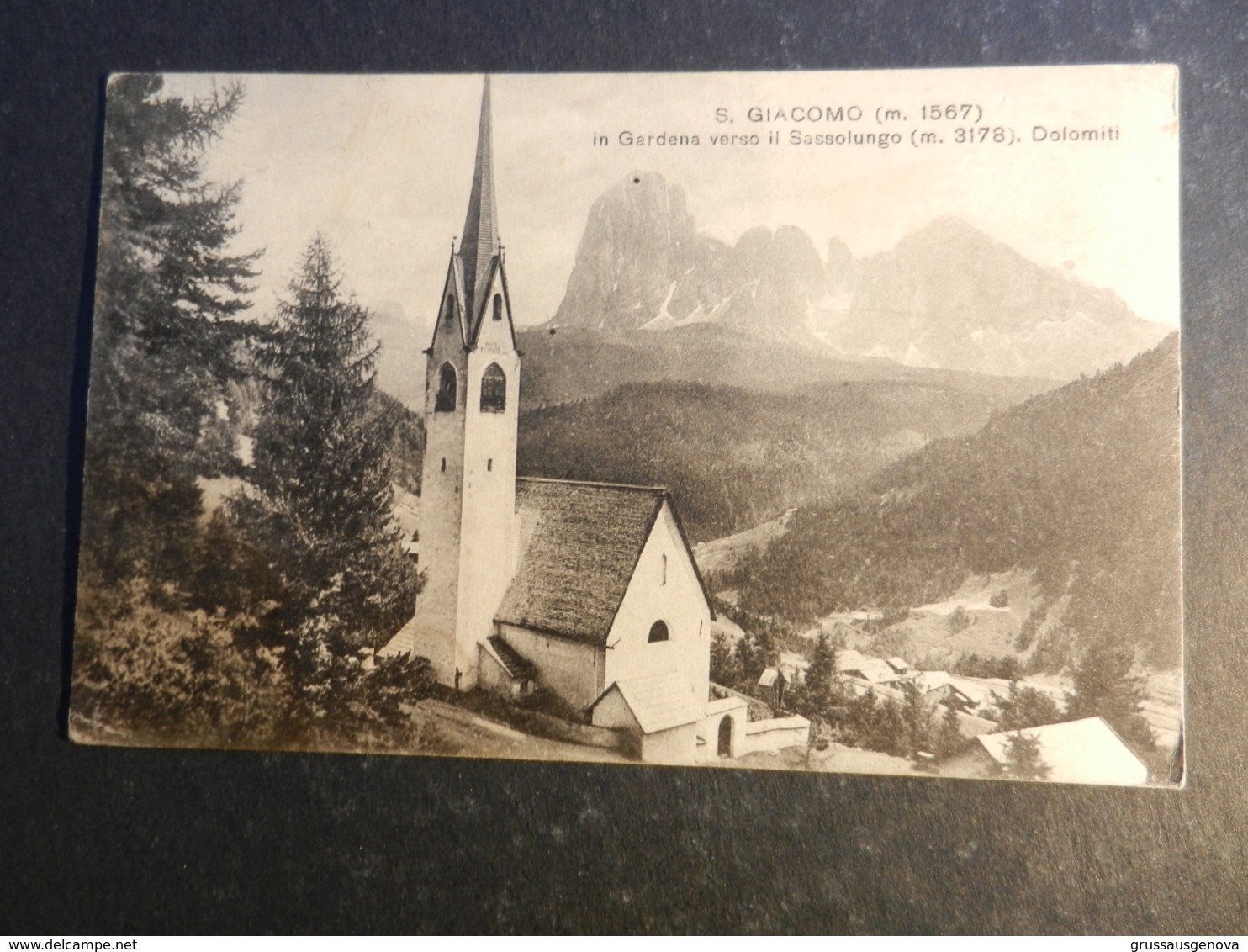 20013) S. GIACOMO IN VALGARDENA VERSO IL SASSOLUNGO VIAGGIATA 1927 - Bolzano (Bozen)