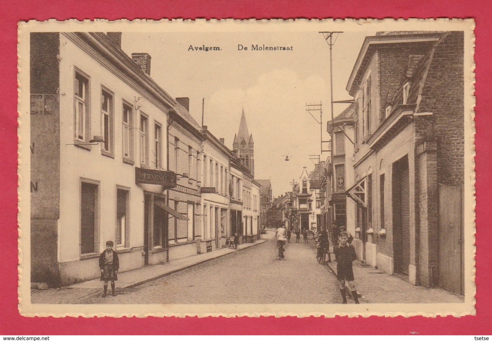 Alvegem - De Molenstraat  - Geanimeerd ... Winkel ( Verso Zien ) - Avelgem