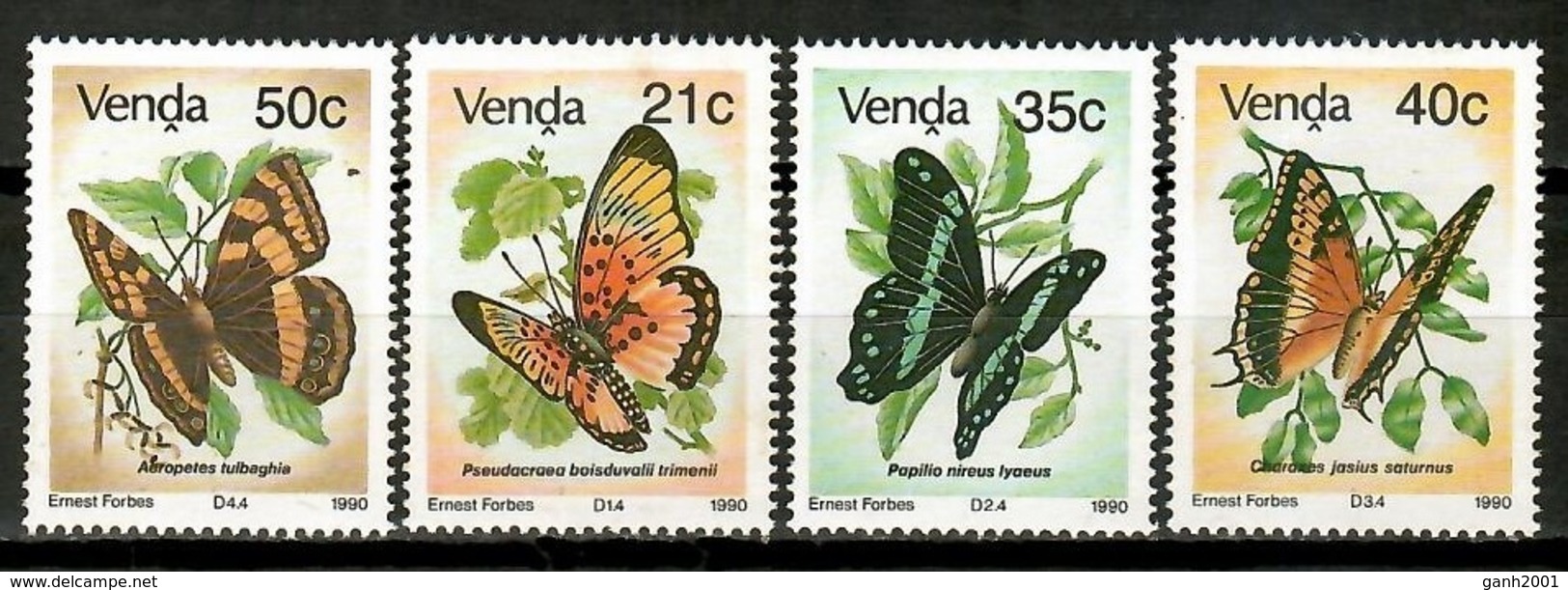 Venda 1990 / Butterflies MNH Mariposas Papillons Schmetterlinge / Cu14929  1-6 - Vlinders