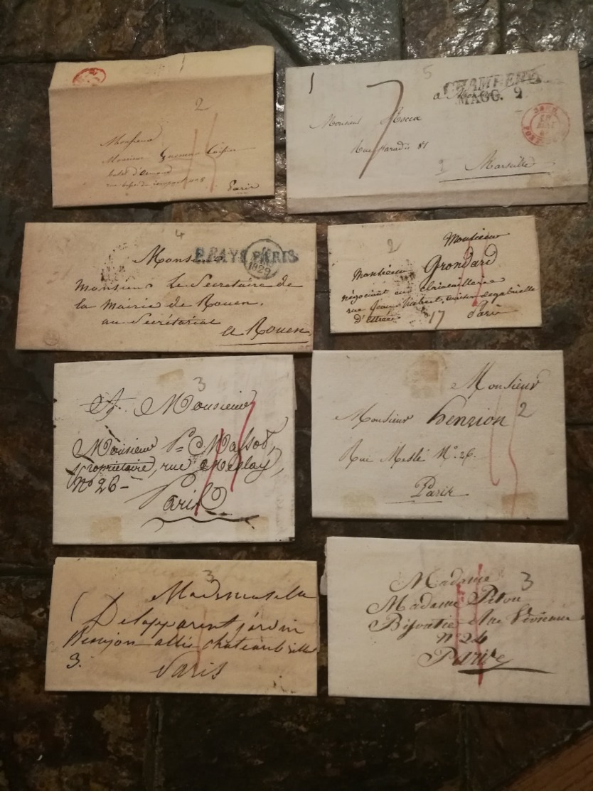 Lot  64  Lettres Essentiellement Avec Correspondance    Port France 5,40€ - 1801-1848: Précurseurs XIX