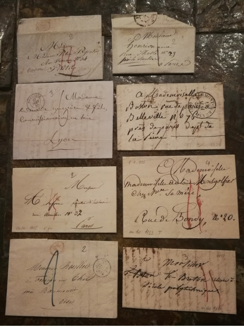 Lot  64  Lettres Essentiellement Avec Correspondance    Port France 5,40€ - 1801-1848: Précurseurs XIX