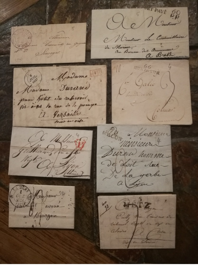 Lot  64  Lettres Essentiellement Avec Correspondance    Port France 5,40€ - 1801-1848: Précurseurs XIX