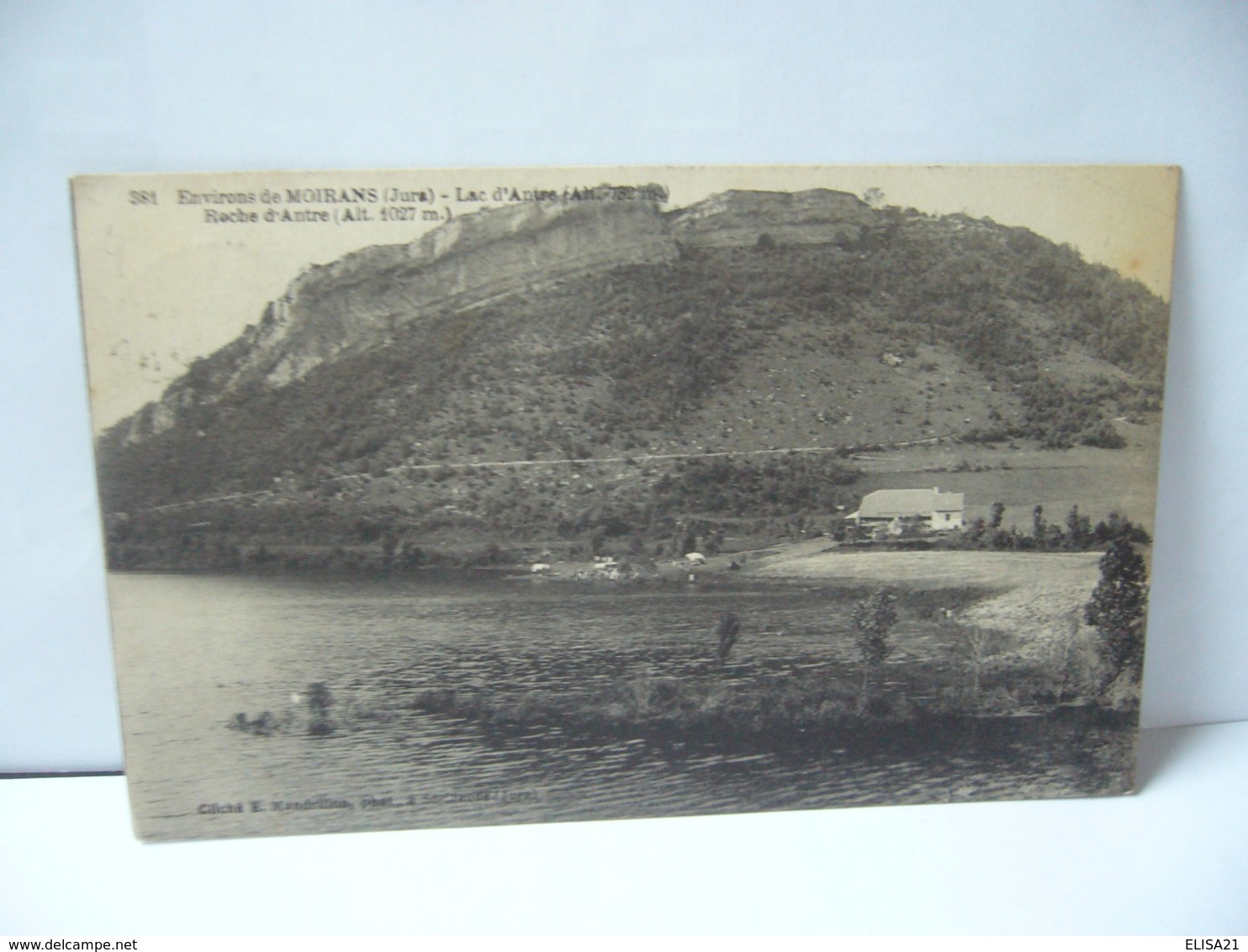 ENVIRONS DE MOIRANS 39 JURA FRANCHE CONTE  LAC D'ANTRE ROCHE D'ANTRE CPA 1922 - Autres & Non Classés