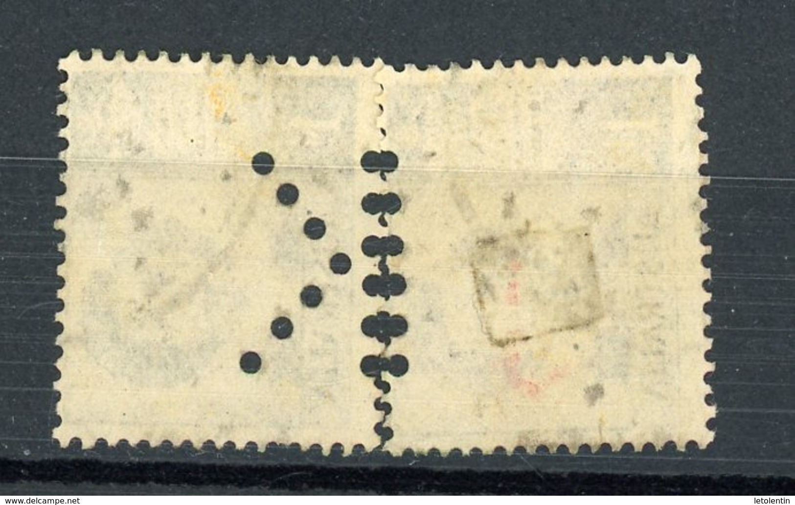 AUSTRALIE -   N° Yt 155 Obl. PERFORÉ " K " ENTRE 2 TIMBRES - Perfins