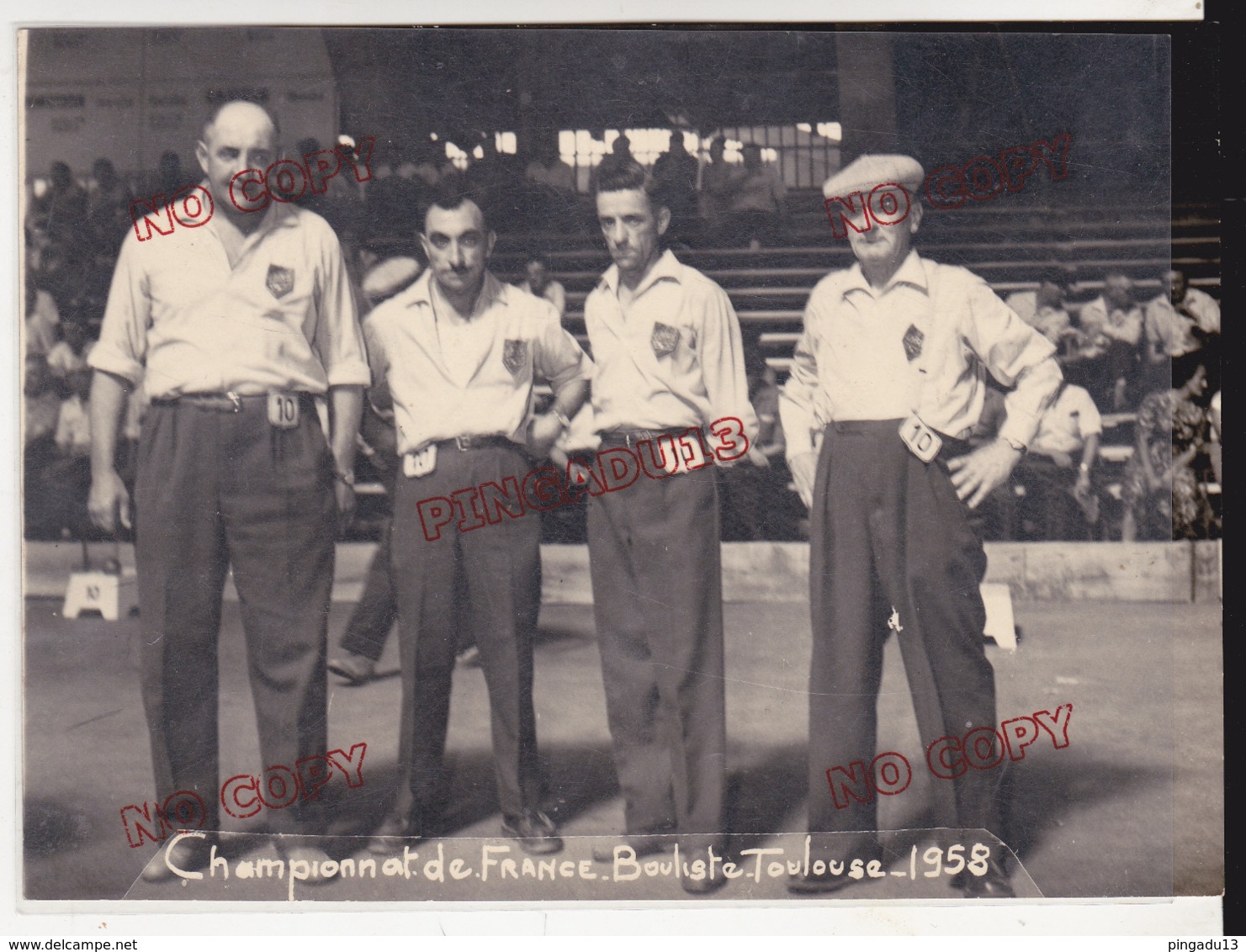 Jeu De Boule Championnat De France Bouliste Toulouse 1958 Photo Lamazère Toulouse - Sport