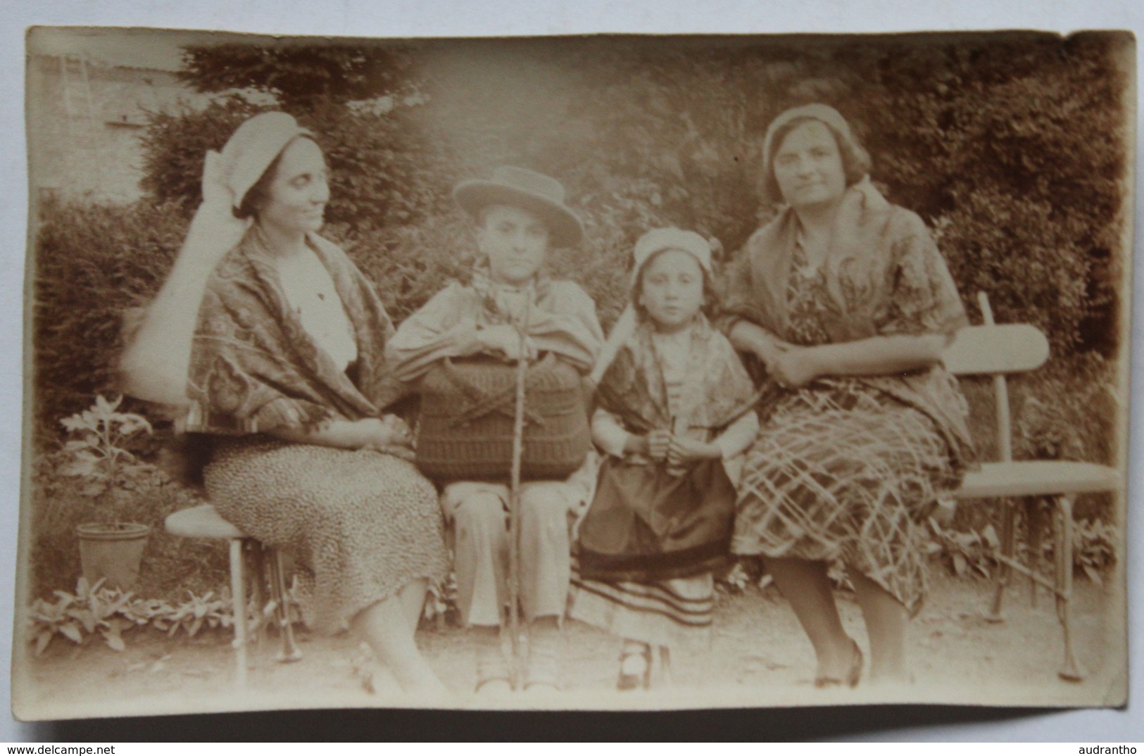 4 Photos 1939 Champniers Et Reilhac Dordogne Personnages Famille Mounier ? Enfants - Personnes Identifiées