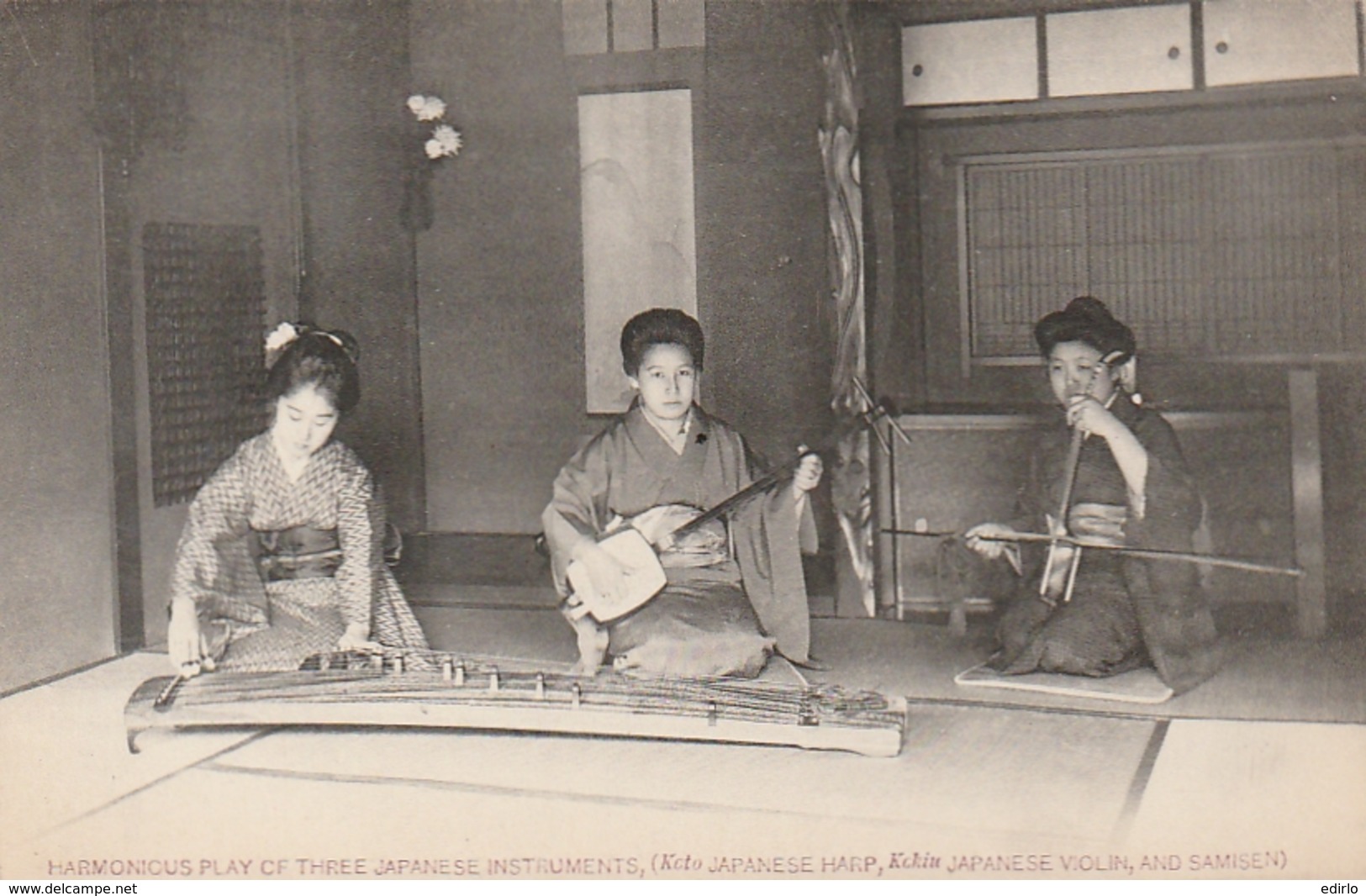 *** JAPON - JAPAN ***  Japan Women Life  -  Harmonius Play Of Three Japonese Instruments  - Unused TTB/so Nice - Altri & Non Classificati