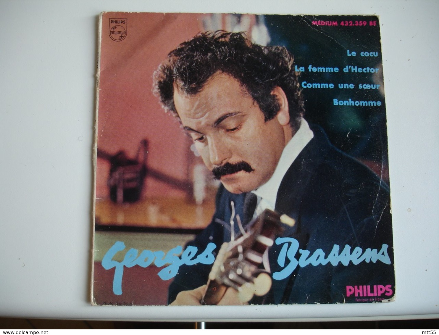 georges brassens lot 3 disque vinyle 45 tours t 2 oncles le cocu