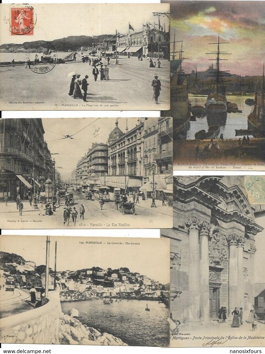 LOT DE 100 CARTES DU DEPARTEMENT 13.  MARSEILLE.  A VOIR  BEAU