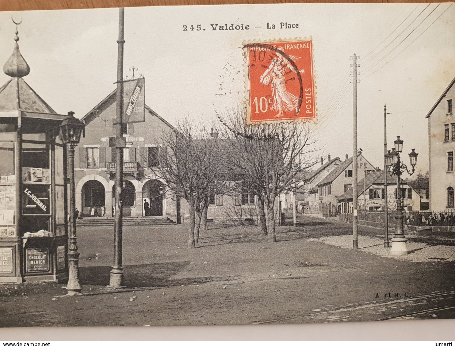 CPA Dpt 90 - N°245 - Valdoie - La Place  - 1911 (livraison Gratuit pour la France)