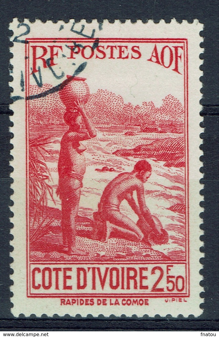 Ivory Coast, 2f.50, Along The Komoé River, 1939, VFU - Usati