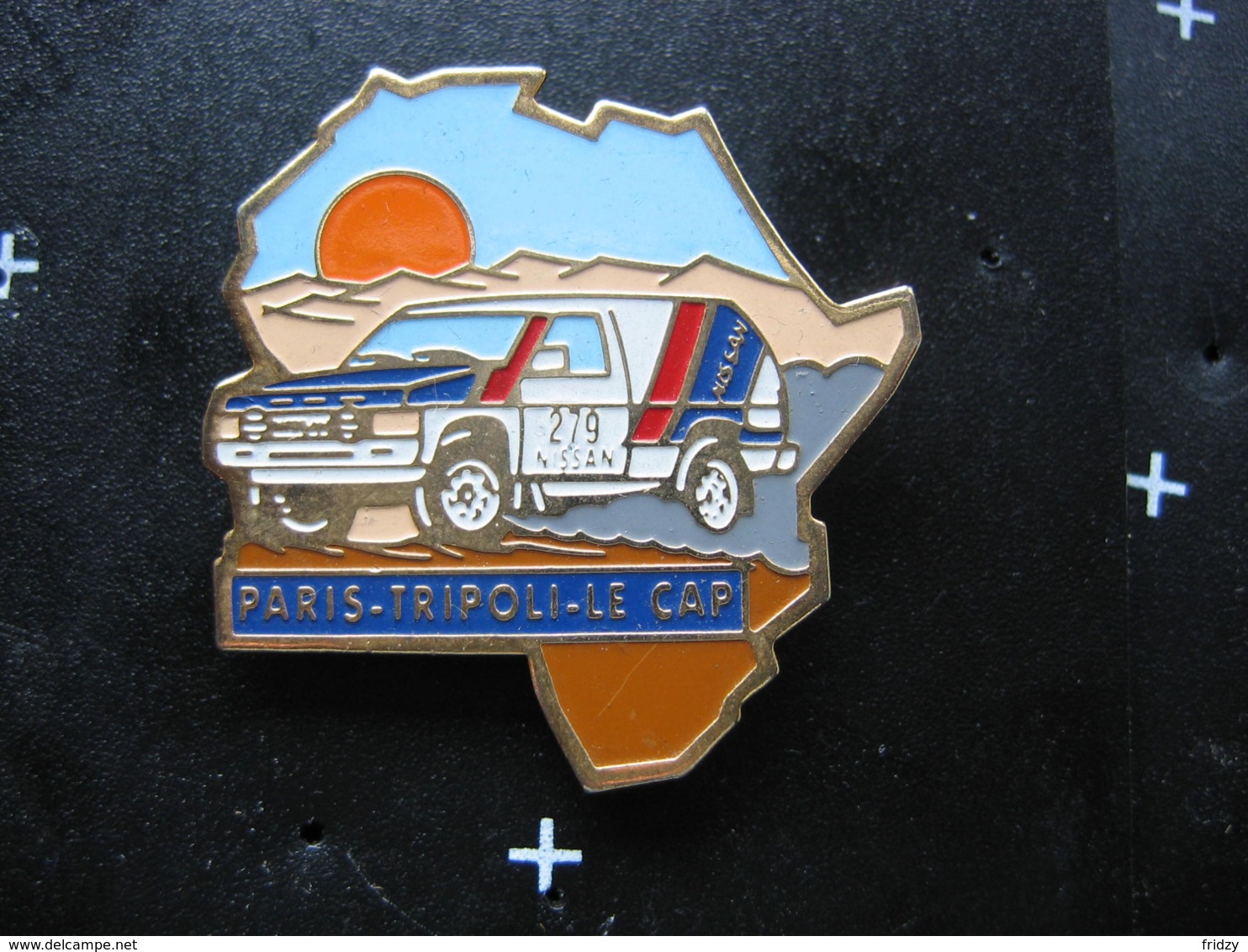 Pin's Du Rallye PARIS-TRIPOLI - Le CAP - Rally