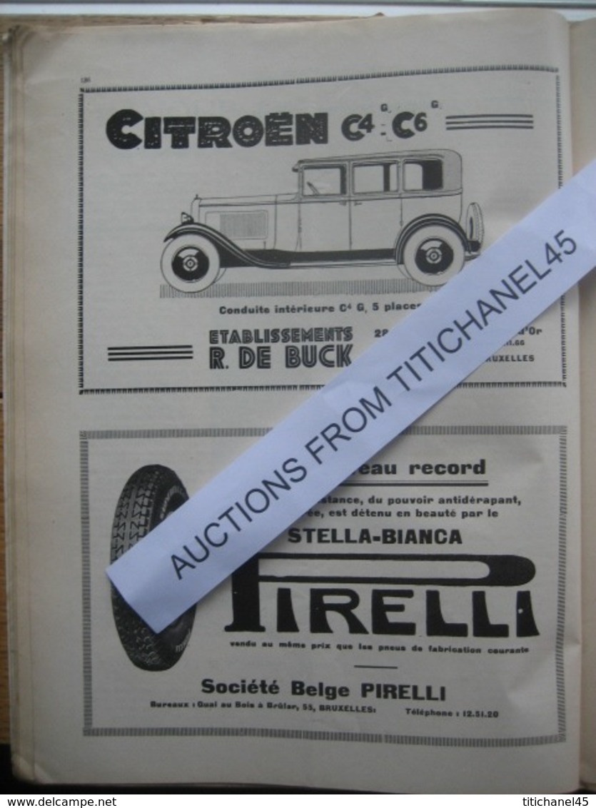 LA CONQUETE DE L'AIR 1932 n°3 -SABENA-CONGO-MINERVA 17 CV-Présentation du trimoteur FORD -CHENARD-WALCKER-CITROEN-WILLYS