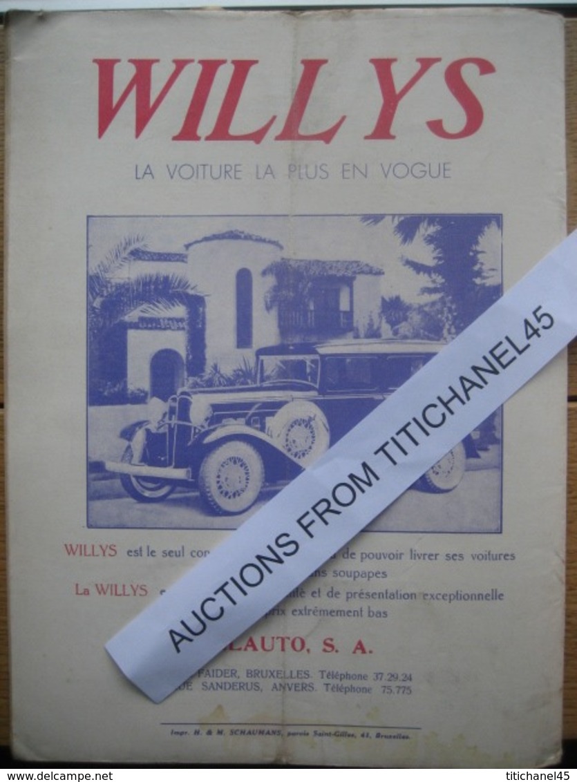 LA CONQUETE DE L'AIR 1932 n°3 -SABENA-CONGO-MINERVA 17 CV-Présentation du trimoteur FORD -CHENARD-WALCKER-CITROEN-WILLYS