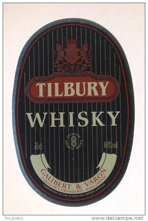 Etiquette De  Whisky  -  Tilbury -   Ecosse - Whisky