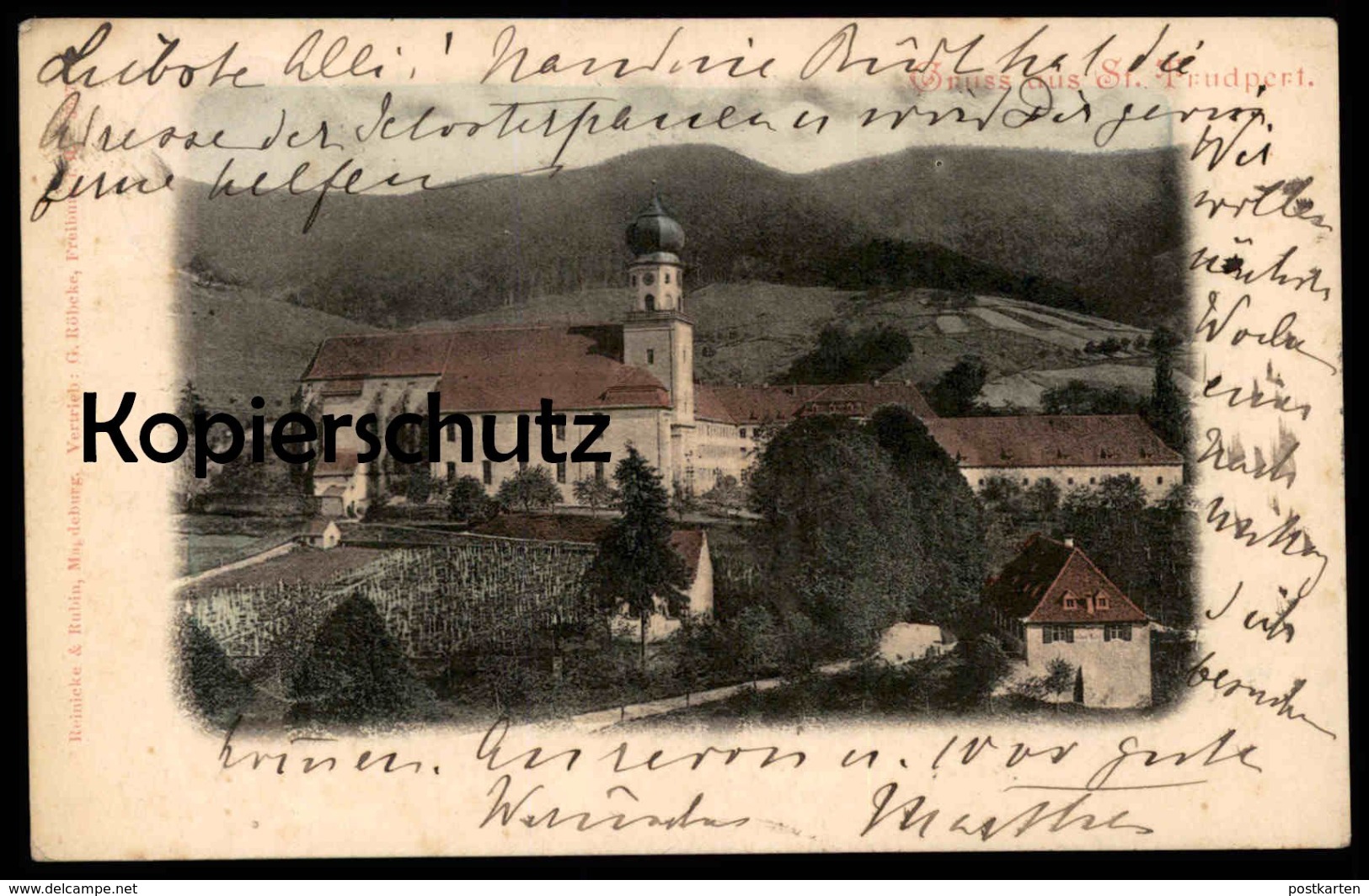 ALTE POSTKARTE GRUSS AUS ST. TRUDPERT MÜNSTERTAL 1904 An Gräfin Kageneck Munzingen Münsterthal Untermünsterthal - Muenstertal