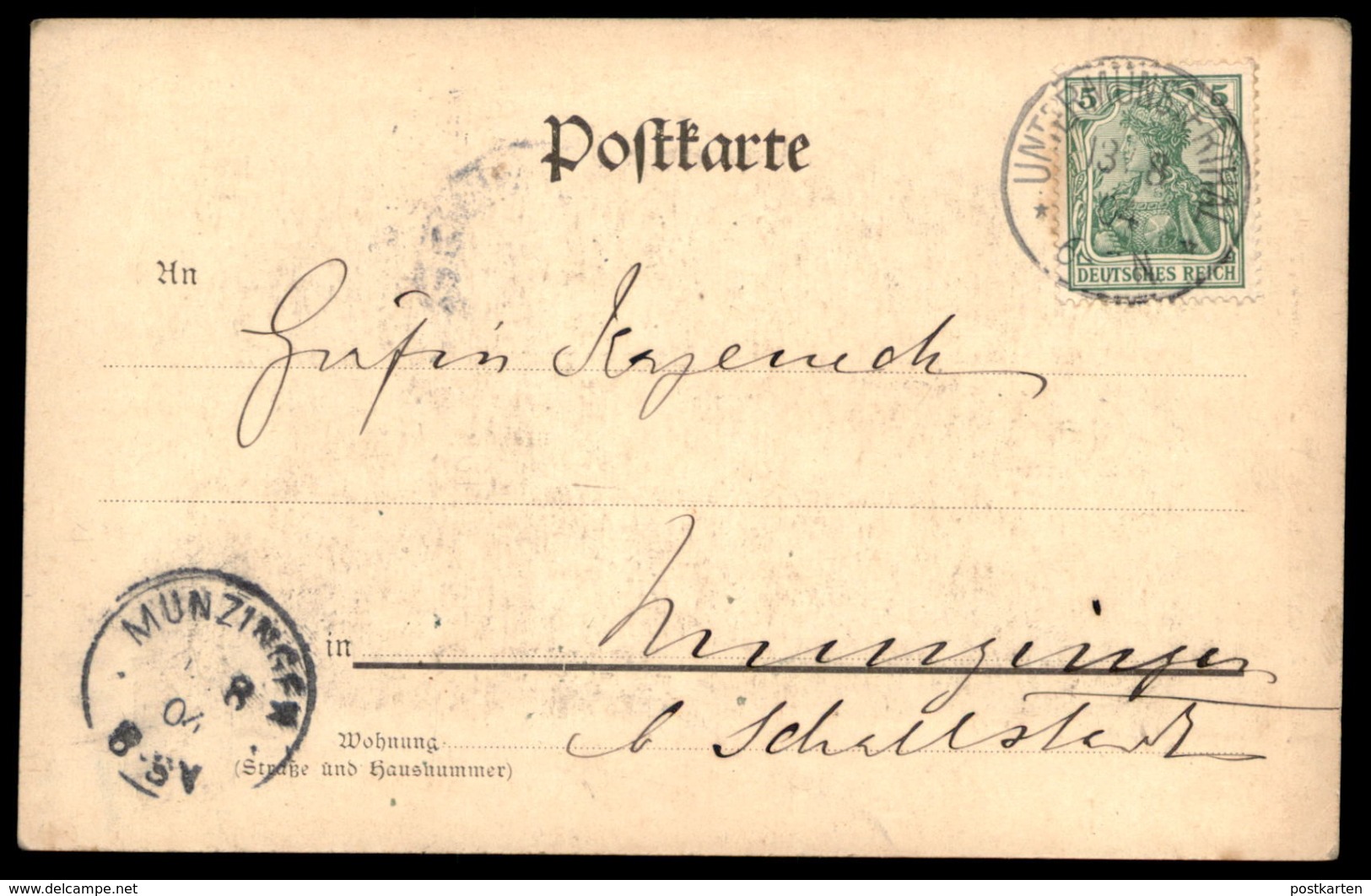 ALTE POSTKARTE GRUSS AUS ST. TRUDPERT MÜNSTERTAL 1904 An Gräfin Kageneck Munzingen Münsterthal Untermünsterthal - Muenstertal