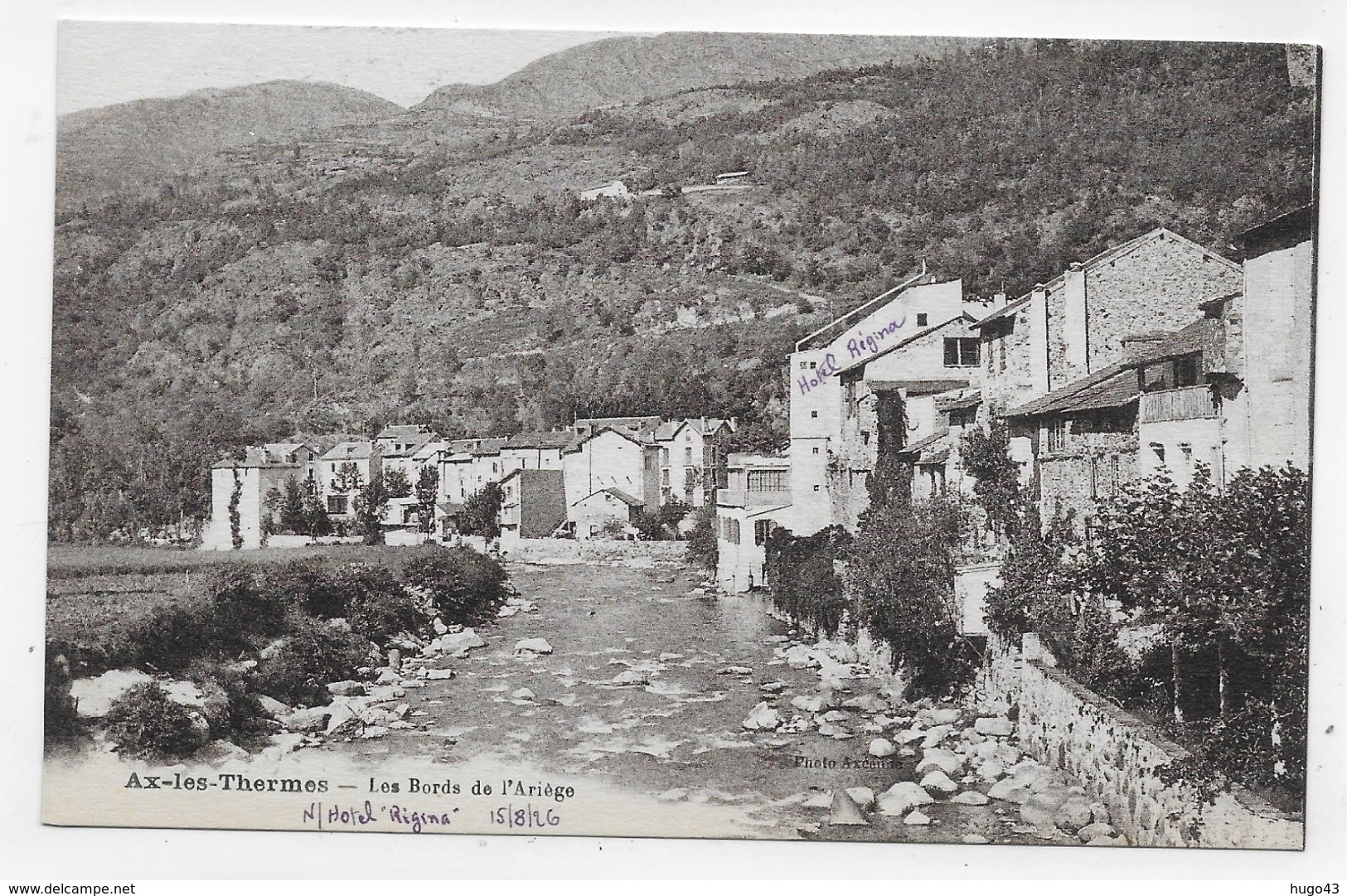 AX LES THERMES - LES BORDS DE L' ARIEGE - CPA NON VOYAGEE - Ax Les Thermes