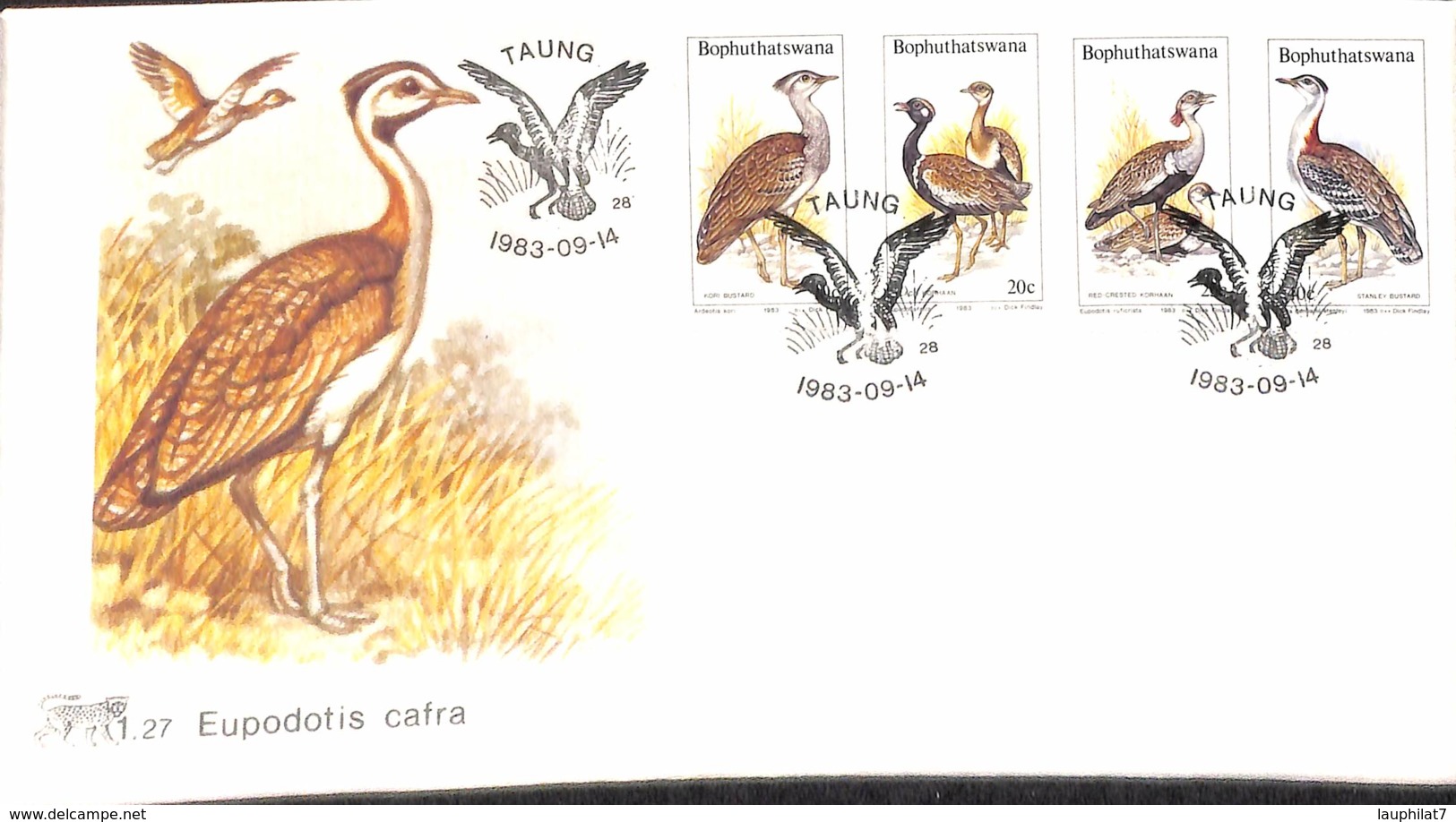 [409256]TB//-Bophutatswana  - TAUNG, Animaux, Oiseaux - Bophuthatswana