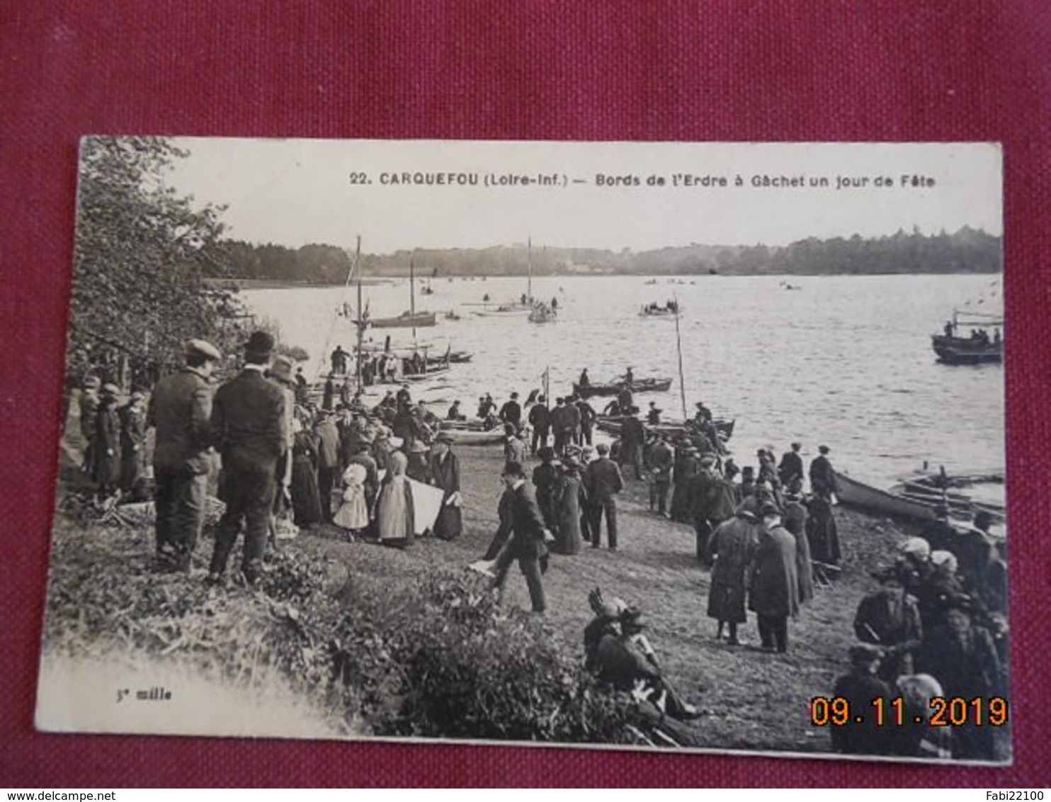 CPA - Carquefou - Bords De L'Erdre à Gâchet Un Jour De Fête - Carquefou