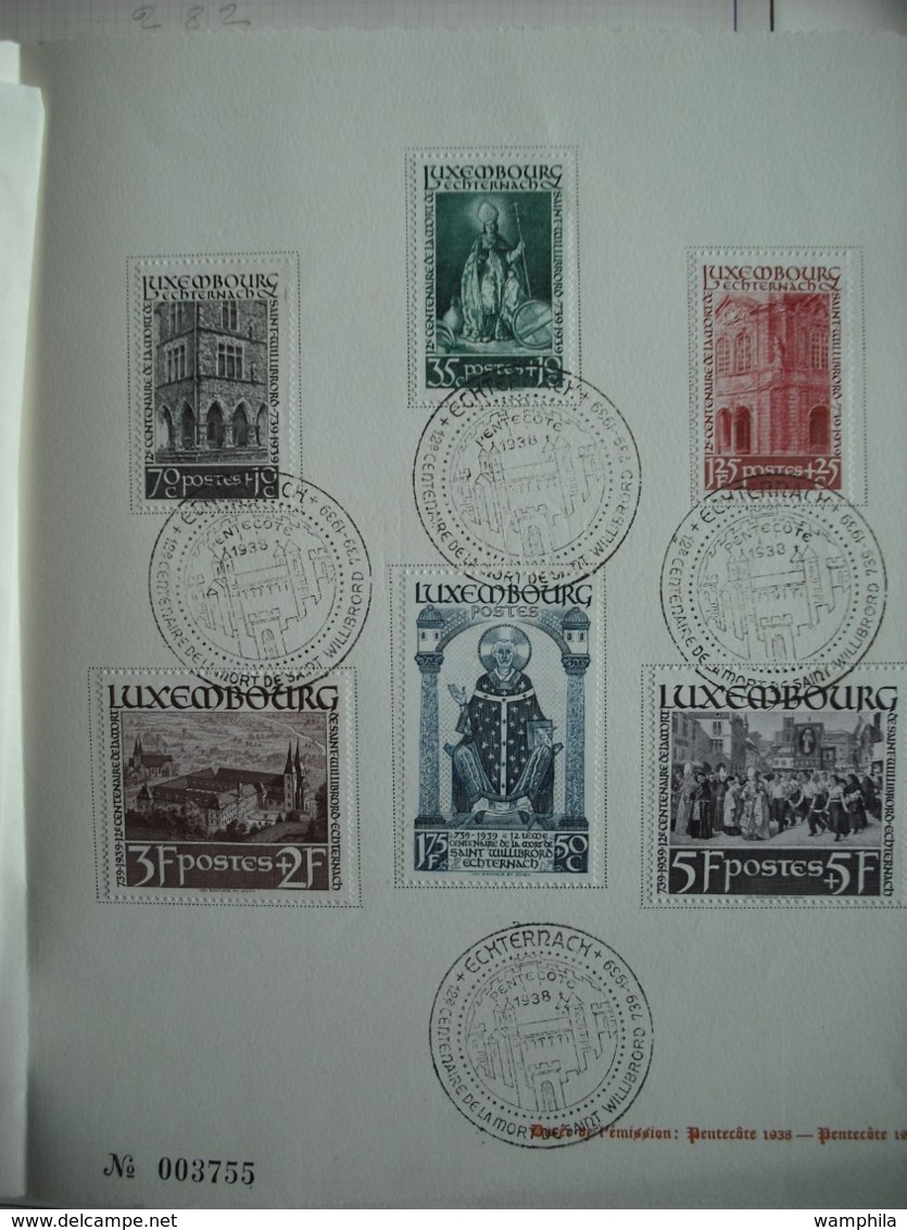 Luxembourg Un Lot De Timbres Neufs Et Oblitérés Et Lettres (Journée Du Timbre De 1939/1981)plus Deux Documents. - Collezioni