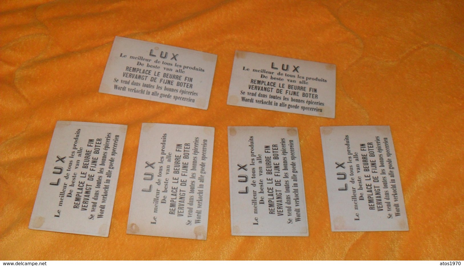 LOT DE 6 CHROMOS OU IMAGES ANCIENNES DATE ?../ LUX LE MEILLEUR DE TOUS LES PRODUITS... - Other & Unclassified