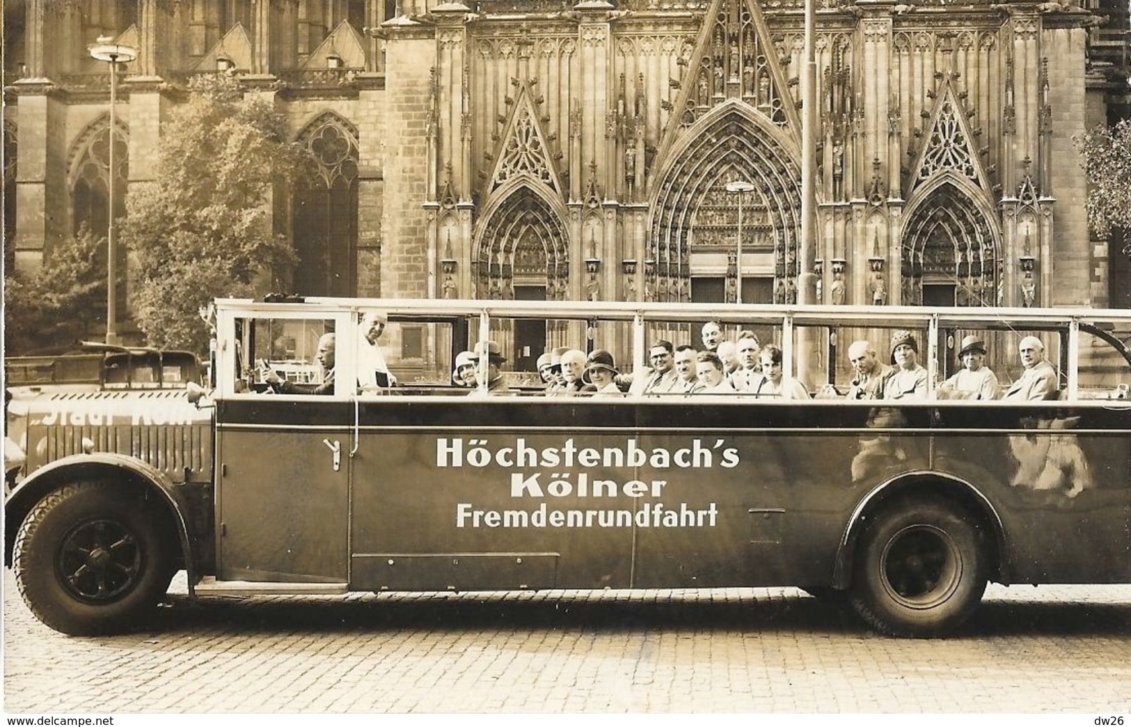 Höchstenbach's Kölner Fremdenrundfahrt - Visite De Cologne En Autobus - Carte Non Circulée - Bus & Autocars