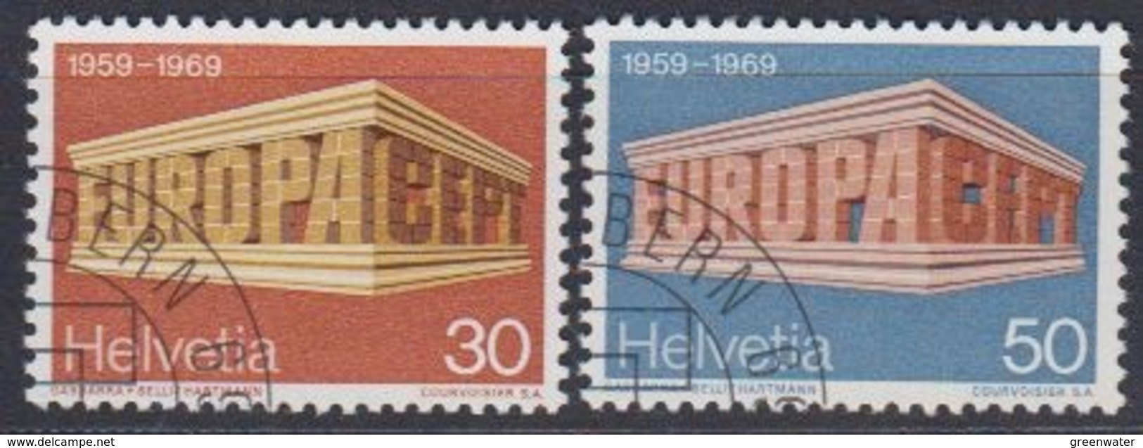 Europa Cept 1969 Switzerland 2v Used (45164A) - 1969