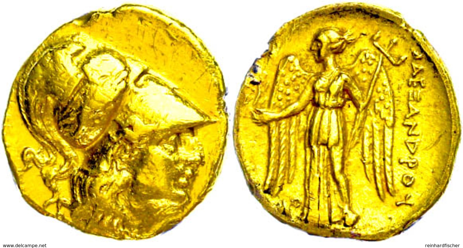 Stater (8,53g), Ca. Ende Des 4. Jhdt. V. Chr. Av: Athenakopf Mit Korinthischem Helm Nach Rechts. Rev: Stehende Nike Nach - Andere & Zonder Classificatie