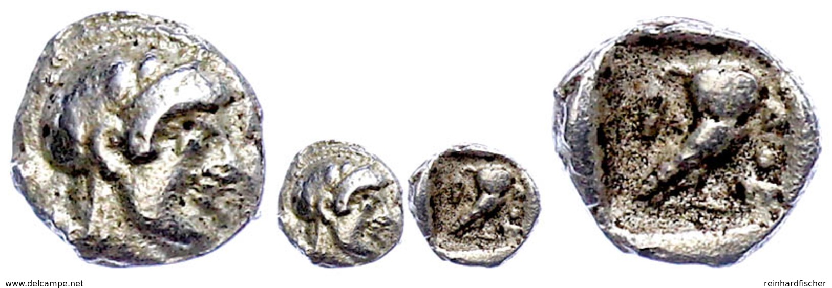 Athen, AR Obol (0,6g), 480 - 460 V. Chr. Av. Athenakopf R. Rs. Eule R. Stehend, L. Olivenzweig, Svoronos Pl. 8, 40ff., S - Other & Unclassified