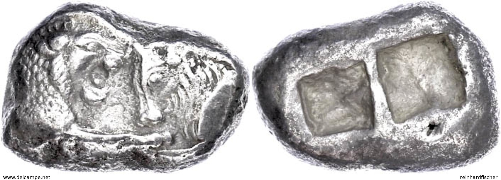 Stater (10,47g), 561-546 V. Chr., Kroisos, Sardeis. Av: Löwen Und Stierprotome Einander Gegenüber. Rev: Zwei Quadratisch - Autres & Non Classés