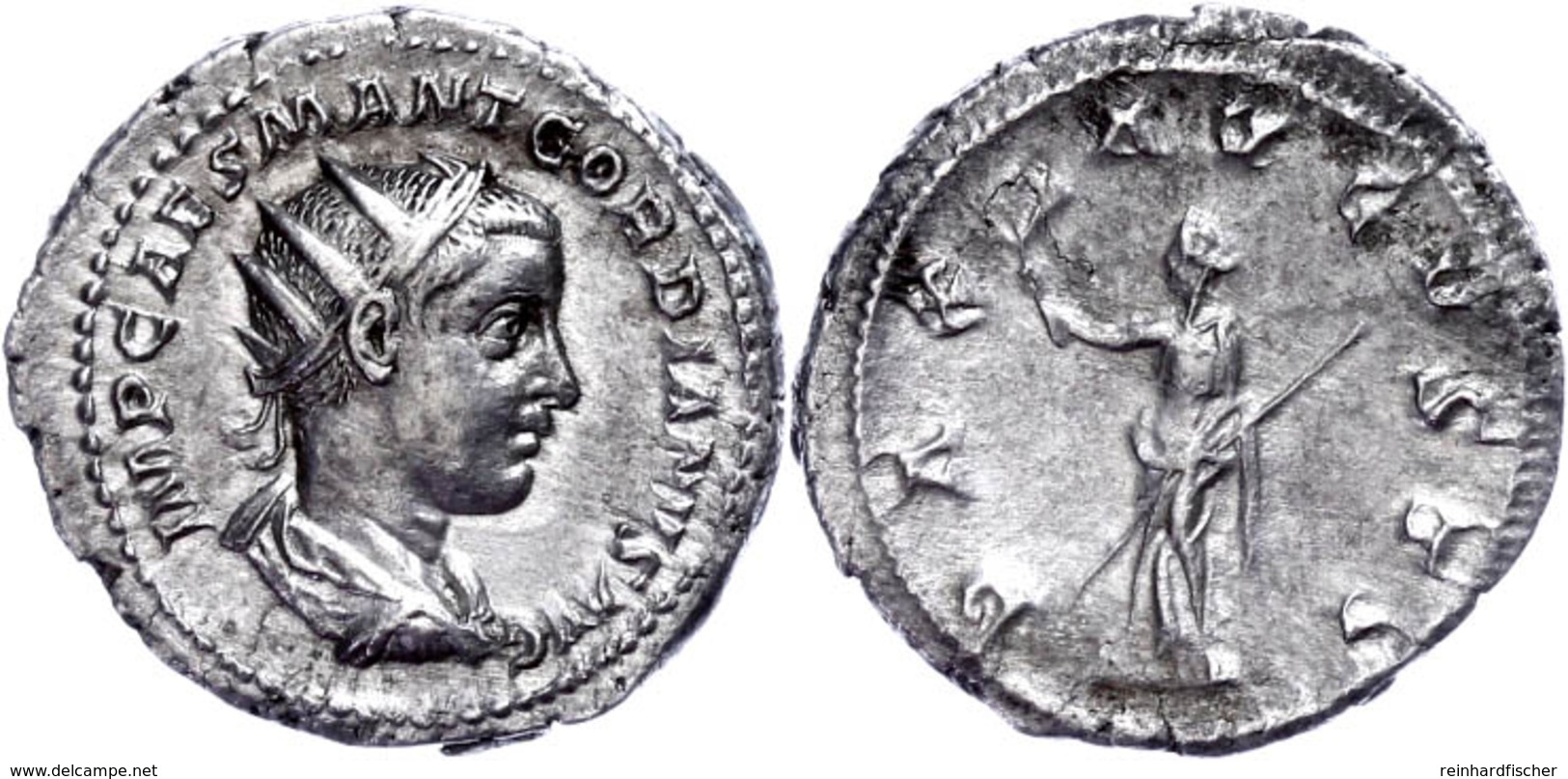 Gordianus III., 238-244, Antoninian (4,48g). Av: Büste Nach Rechts, Darum Umschrift. Rev: Stehende Pax Nach Links, Darum - Other & Unclassified