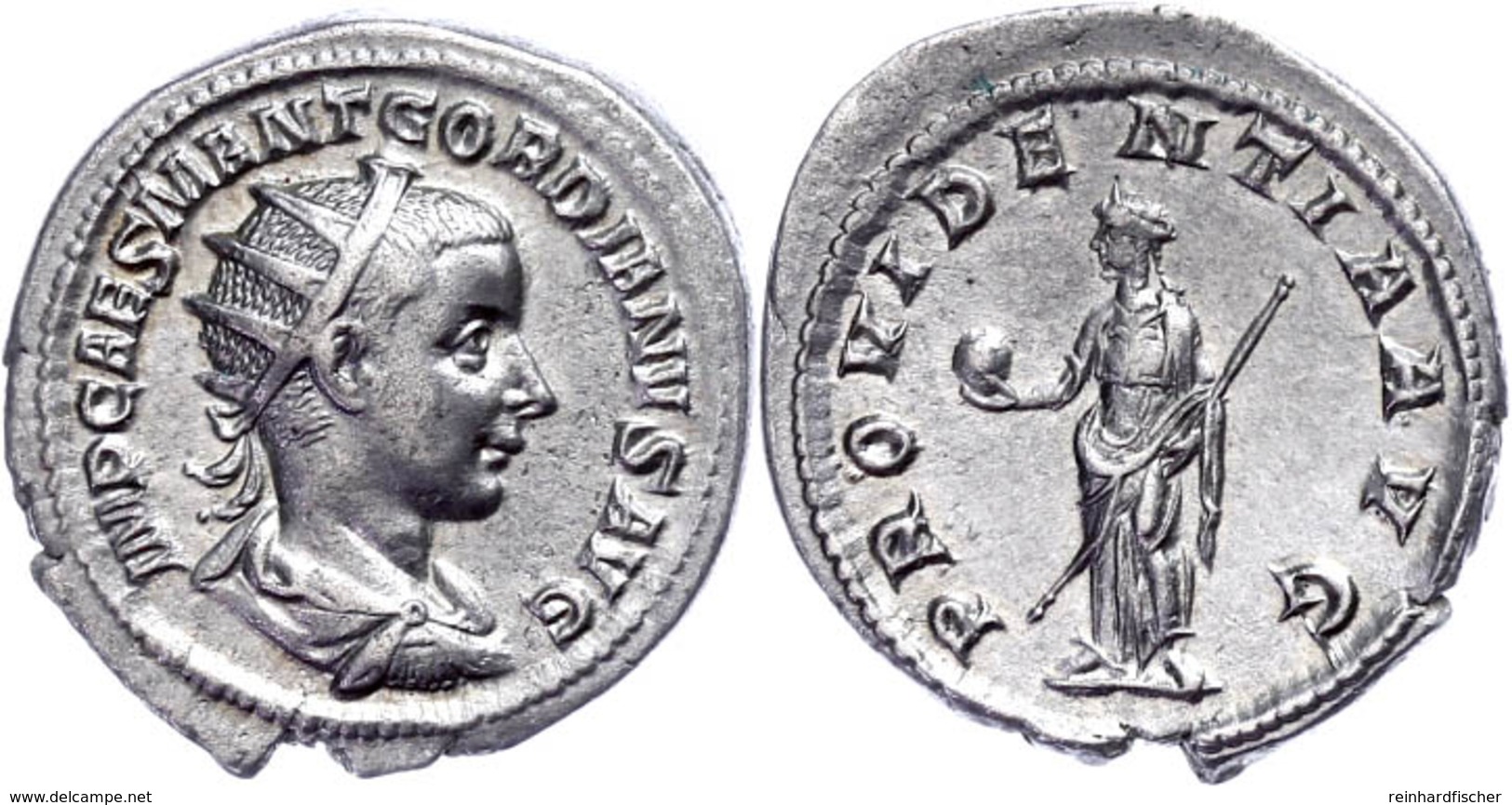 Gordianus III., 238-244, Antoninian (4,56g). Av: Büste Nach Rechts, Darum Umschrift. Rev: Stehende Providentia Mit Scept - Altri & Non Classificati