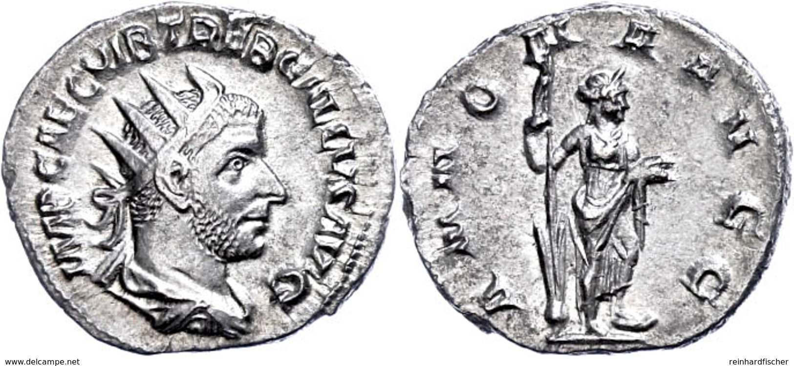 Trebonianus Gallus, 251-253, Antoninian (2,78g). Av: Büste Nach Rechts, Darum Umschrift. Rev: Stehende Annona Nach Recht - Other & Unclassified