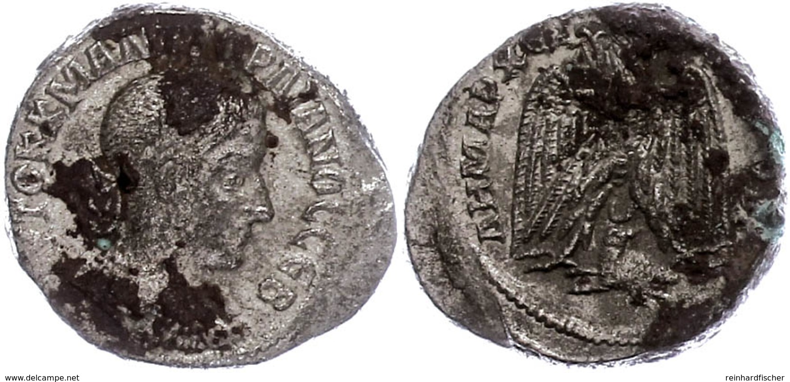 Syrien, Antiochia,  Tetradrachme (11,94g), Gordianus III., 241. Av: Büste Nach Rechts, Darum Umschrift. Rev: Stehender A - Provincie