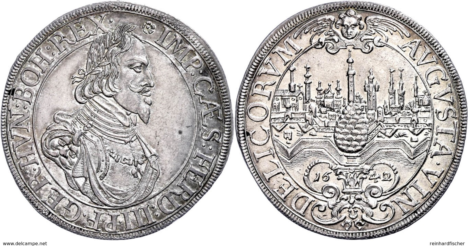 Taler, 1642, Mit Titel Ferdinand III., Dav. 5039, Forster 292, Vz.  Vz - Other & Unclassified